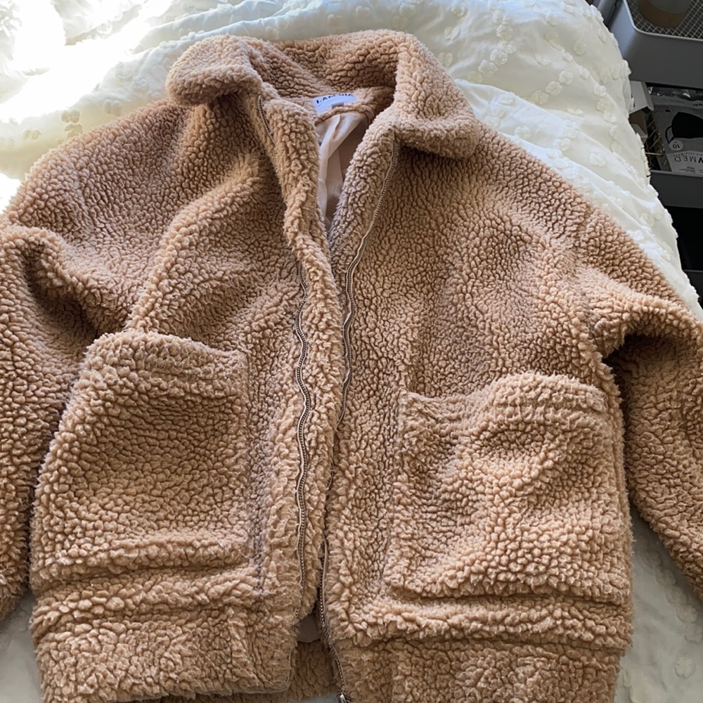 I.AM.GIA Tan Sherpa Jacket